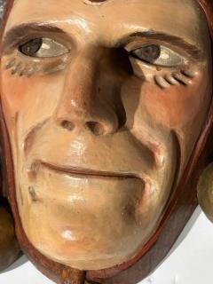  Roland Paris Jester Roland Paris Jester Mask and Walking Cane Rare Art Deco - 3794561