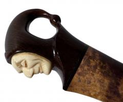 Roland Paris Jester Roland Paris Jester Mask and Walking Cane Rare Art Deco - 3794572