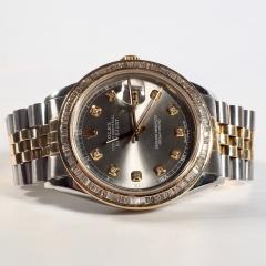  Rolex Rolex Yellow Gold DateJust Oyster Perpetual Wristwatch with Custom Diamond Bezel - 1178443