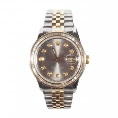  Rolex Rolex Yellow Gold DateJust Oyster Perpetual Wristwatch with Custom Diamond Bezel - 1179758