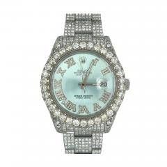  Rolex Watch Co 41MM Rolex Datejust With Light Blue Dial Roman Numerals Year 2010 Watch - 3610518