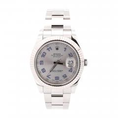  Rolex Watch Co Rolex Datejust II Mens 41mm Stainless Steel and White Gold Bezel Watch 116334 - 3504375