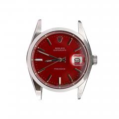  Rolex Watch Co Rolex Precision OysterDate Red Dial 34MM Watch Face - 3808921