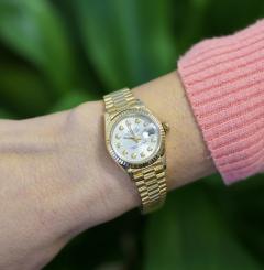  Rolex Watch Co Rolex President Datejust 18k Gold Diamond Dial Ladies Watch 79178 Box Papers - 3504588