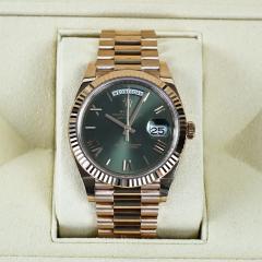  Rolex Watch Co Rolex President Green Dial 18K Rose Gold Watch 40mm - 4478823