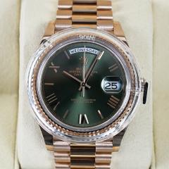  Rolex Watch Co Rolex President Green Dial 18K Rose Gold Watch 40mm - 4478824
