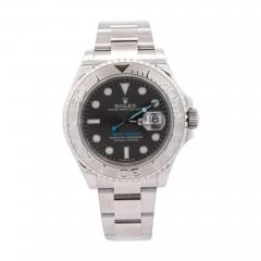  Rolex Watch Co Rolex Yacht Master 40mm Rhodium Dial Platinum Stainless Steel Watch - 3857895