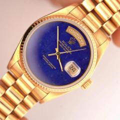  Rolex Watch Co Vintage Rolex Day Date Lapis Lazuli 18K Yellow Gold 36mm Watch - 3974444