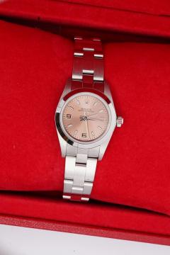  Rolex Watch Co Vintage Rolex Ladies Oyster Perpetual 76080 Pink Dial Watch Box Papers - 3772553