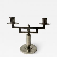  Romeo Miracoli Sterling Silver Art Deco Italian Candlestick made by Romeo Miracoli - 3867040