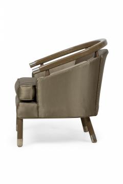  Romweber Pair of Mid Century Romweber Limed Oak Club Chairs - 4274069
