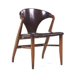  Romweber Romweber Mid Century Walnut Dining Chairs Set of 6 - 3826556