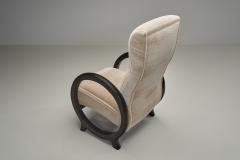  Rosello Paris Pair of Armchairs with Circular Armrests by Rosello Paris France 1970s - 4785169
