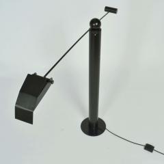 Rosemarie & Rico Baltensweiler - Minimalist Counterbalance Black Floor Lamp  Att. to Swiss Baltensweiler