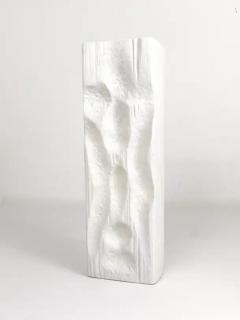  Rosenthal Netter Huge White Relief Op Art Porcelain Vase Martin Freyer Rosenthal Germany 1960s - 4049885