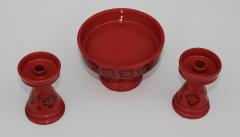  Rosenthal Netter Rosenthal Netter Italian Pottery Candle Holders And Decorative Bowl Set - 1664669