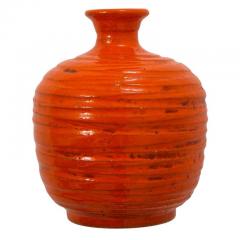  Rosenthal Netter Rosenthal Netter Vase Ceramic Orange Ribbed - 2743551