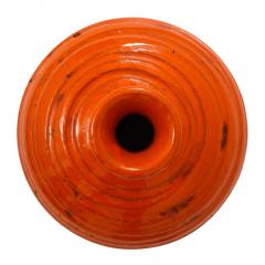  Rosenthal Netter Rosenthal Netter Vase Ceramic Orange Ribbed - 2743555