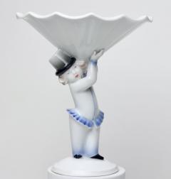  Rosenthal Rosenthal Porcelain Deco Figure Holding a Compote by Gustav Oppel 1923 Germany - 3222224