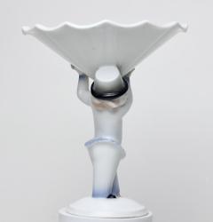  Rosenthal Rosenthal Porcelain Deco Figure Holding a Compote by Gustav Oppel 1923 Germany - 3222234