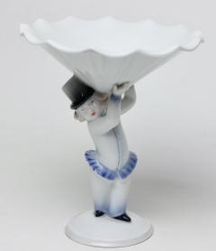  Rosenthal Rosenthal Porcelain Deco Figure Holding a Compote by Gustav Oppel 1923 Germany - 3222241