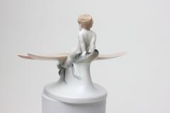  Rosenthal Rosenthal Porcelain Figure of Ground Fairy Riding on Dragonfly 1912 Germany - 3220896