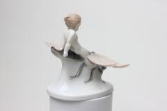  Rosenthal Rosenthal Porcelain Figure of Ground Fairy Riding on Dragonfly 1912 Germany - 3220898