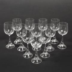 Rosenthal Set of 12 Clarion Wine Glasses signed Rosenthal by Sigrid Hartmann Reelitz - 4566658