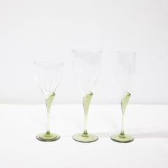  Rosenthal Set of 36 Papyrus Pattern Rosenthal Water Wine and Champagne Crystal Stemware - 4142477