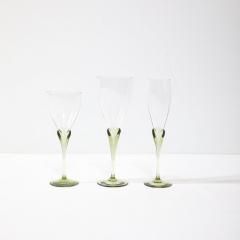  Rosenthal Set of 36 Papyrus Pattern Rosenthal Water Wine and Champagne Crystal Stemware - 4142513