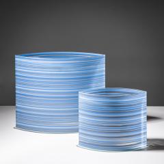  Rosenthal Set of Three Blue Vases by Rosenthal 20th Century - 4718086