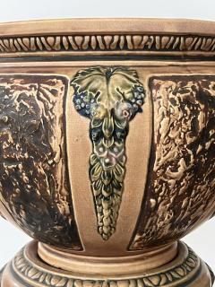  Roseville Pottery A Roseville Pottery Florentine Pattern Jardiniere on Pedestal - 3474349