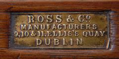  Ross Co Dublin Irish Walnut Campaign Side Cabinet Circa 1860 - 109047