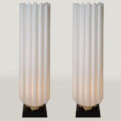  Rougier Pair of 1970s fluted lamps by Rougier - 1202903