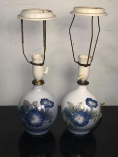  Royal Copenhagen ART DECO ERA CERAMIC CORNFLOWER LAMPS BY ROYAL COPENHAGEN - 2940812