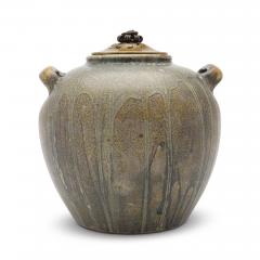  Royal Copenhagen Exceptional Large Vase with Bronze Lid by Patrick Nordstrom - 3245758