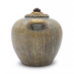  Royal Copenhagen Exceptional Large Vase with Bronze Lid by Patrick Nordstrom - 3245760