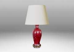  Royal Copenhagen Exceptional Table Lamp in Oxblood Glaze by Patrick Nordstr m - 3745097