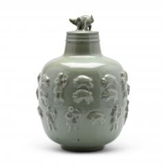  Royal Copenhagen Extraordinary Monumental Hunting Theme Urn by Helge Christoffersen - 3044922