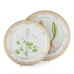  Royal Copenhagen Four Royal Copenhagen Flora Danica Porcelain Serving Plates - 4697788
