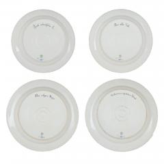  Royal Copenhagen Four Royal Copenhagen Flora Danica Porcelain Serving Plates - 4697795