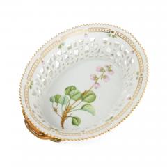  Royal Copenhagen Pair of Royal Copenhagen Flora Danica Porcelain Fruit Baskets - 4622152
