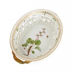  Royal Copenhagen Pair of Royal Copenhagen Flora Danica Porcelain Fruit Baskets - 4622153