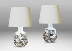  Royal Copenhagen Pair of Table lamps by Nils Thorsson for Royal Copenhagen - 4678877