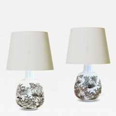  Royal Copenhagen Pair of Table lamps by Nils Thorsson for Royal Copenhagen - 4682515