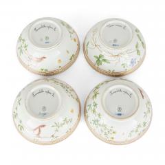  Royal Copenhagen Set of Four Royal Copenhagen Flora Danica Porcelain Bowls - 4721385