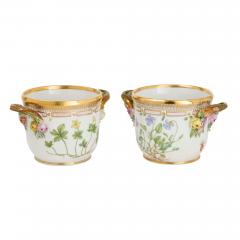  Royal Copenhagen Set of Four Royal Copenhagen Flora Danica Porcelain Cache Pots - 4715008