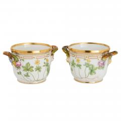  Royal Copenhagen Set of Four Royal Copenhagen Flora Danica Porcelain Cache Pots - 4715009