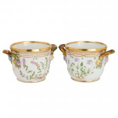  Royal Copenhagen Set of Four Royal Copenhagen Flora Danica Porcelain Cache Pots - 4715011