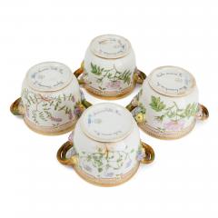  Royal Copenhagen Set of Four Royal Copenhagen Flora Danica Porcelain Cache Pots - 4715015